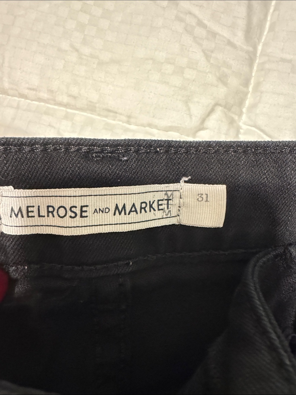 Melrose and Market Black Denim Frayed Hem Women's Shorts 31 - Picture 3 of 5